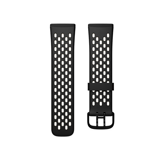 Malla deportiva Fitbit Sense / Versa 3 - Talle S - Sport Black Lunar White