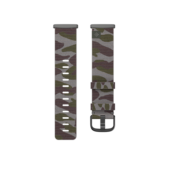 Malla Textil Fitbit Sense / Versa 3 - Talle L - Camo